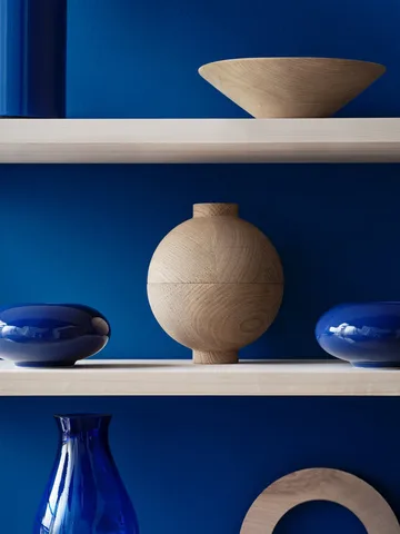 String 1949-2024 shelf Limited Edition 60x60x20 cm - Blue/white oiled pine - String