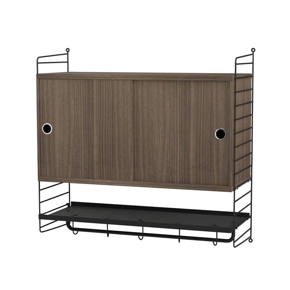 String bedroom walnut & black - Combination F String