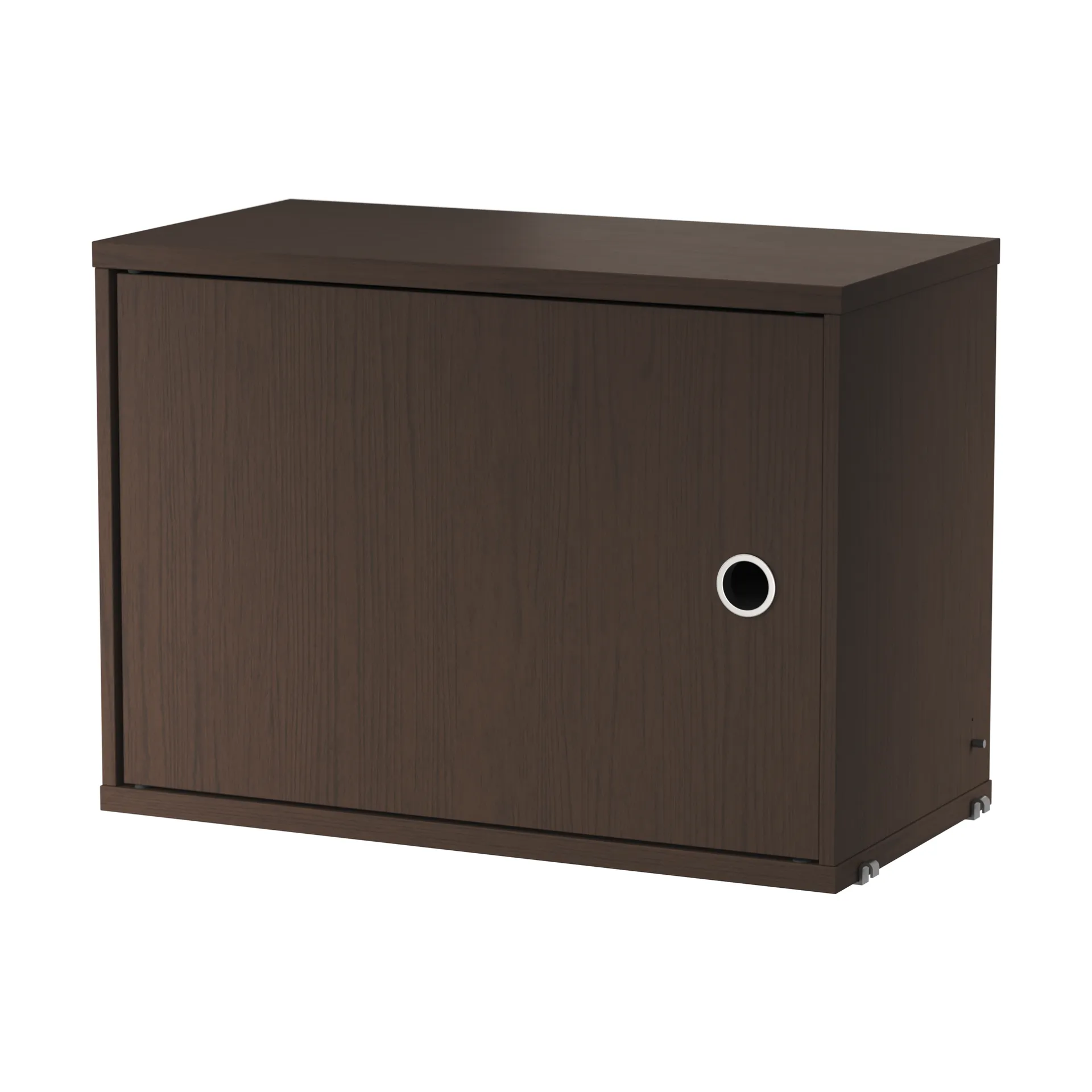String cabinet with door, Dark oak, 58x30 cm String