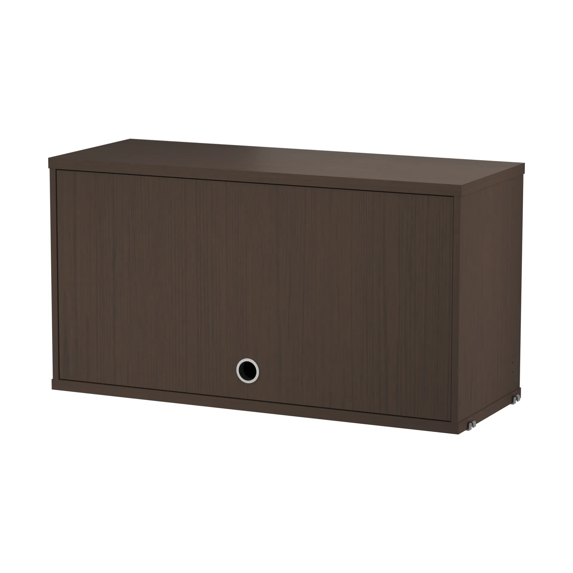 String cabinet with flip door, Dark oak, 78x30 cm String