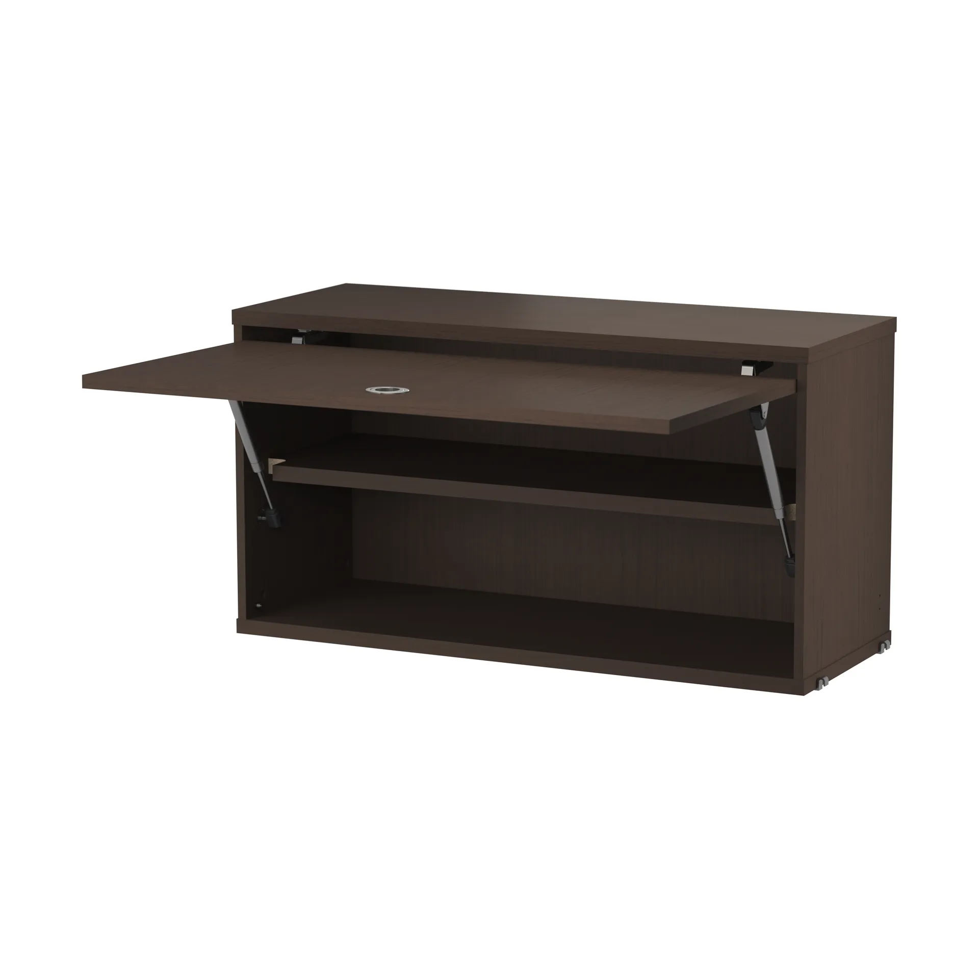 String cabinet with flip door, Dark oak, 78x30 cm String
