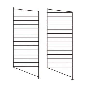 String floor panels - Dark brown, 85x30 cm, 2-pack - String