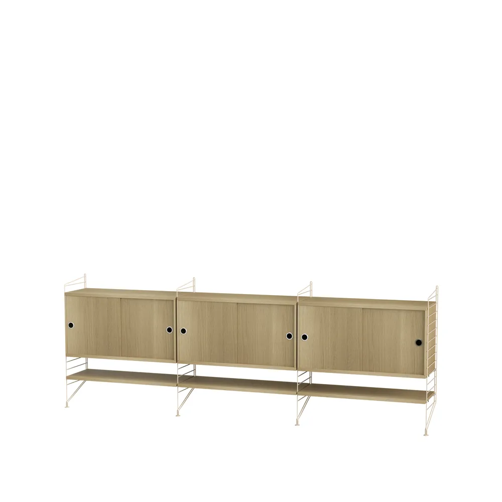 String living room oak & beige - Combination F String