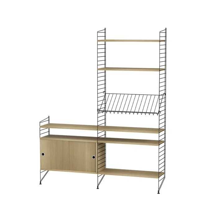 String living room oak & black - Combination K - String