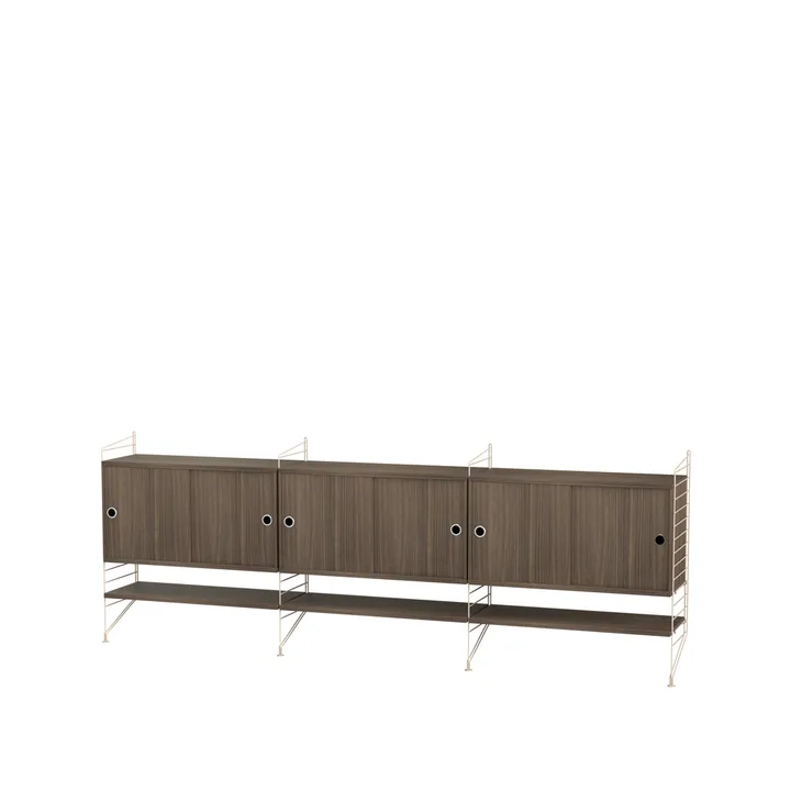 String living room walnut & beige - Combination F - String