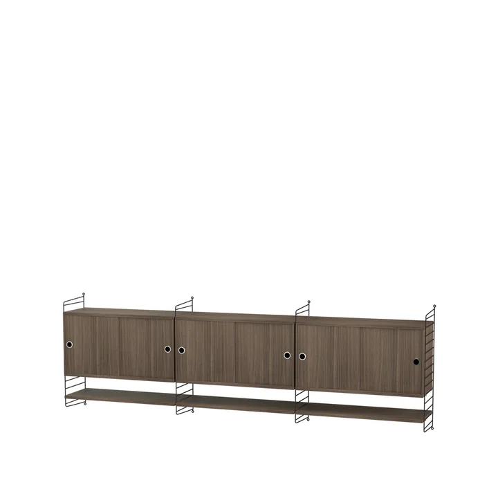 String living room walnut & black - Combination E - String