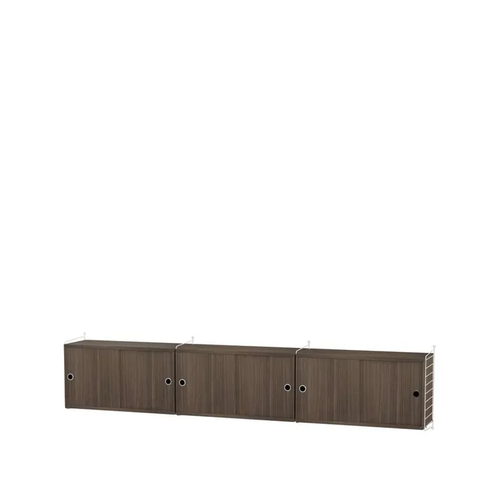 String living room walnut & white - Combination D - String