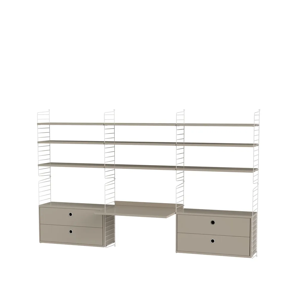 String office beige & white - Combination F String