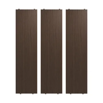 String shelf - Dark oak, 78x20 cm, 3-pack - String