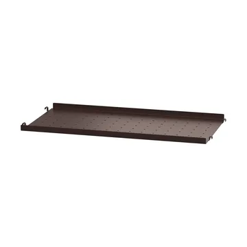 String shelf metal - Dark brown, 58x30, low rim - String
