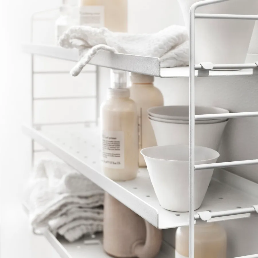 String shelf Pocket metal, white String