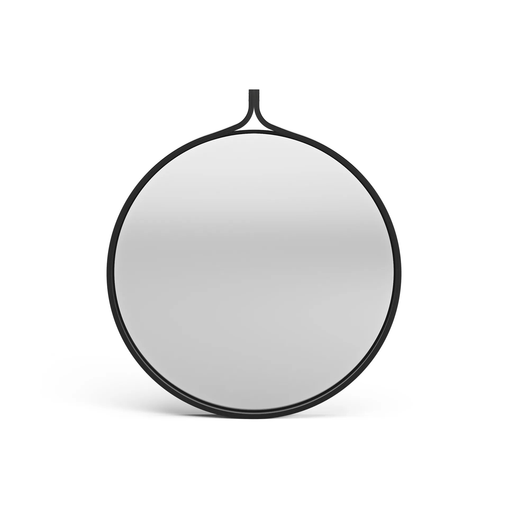 Comma Mirror round Ø52 cm, Ash black oiled Swedese