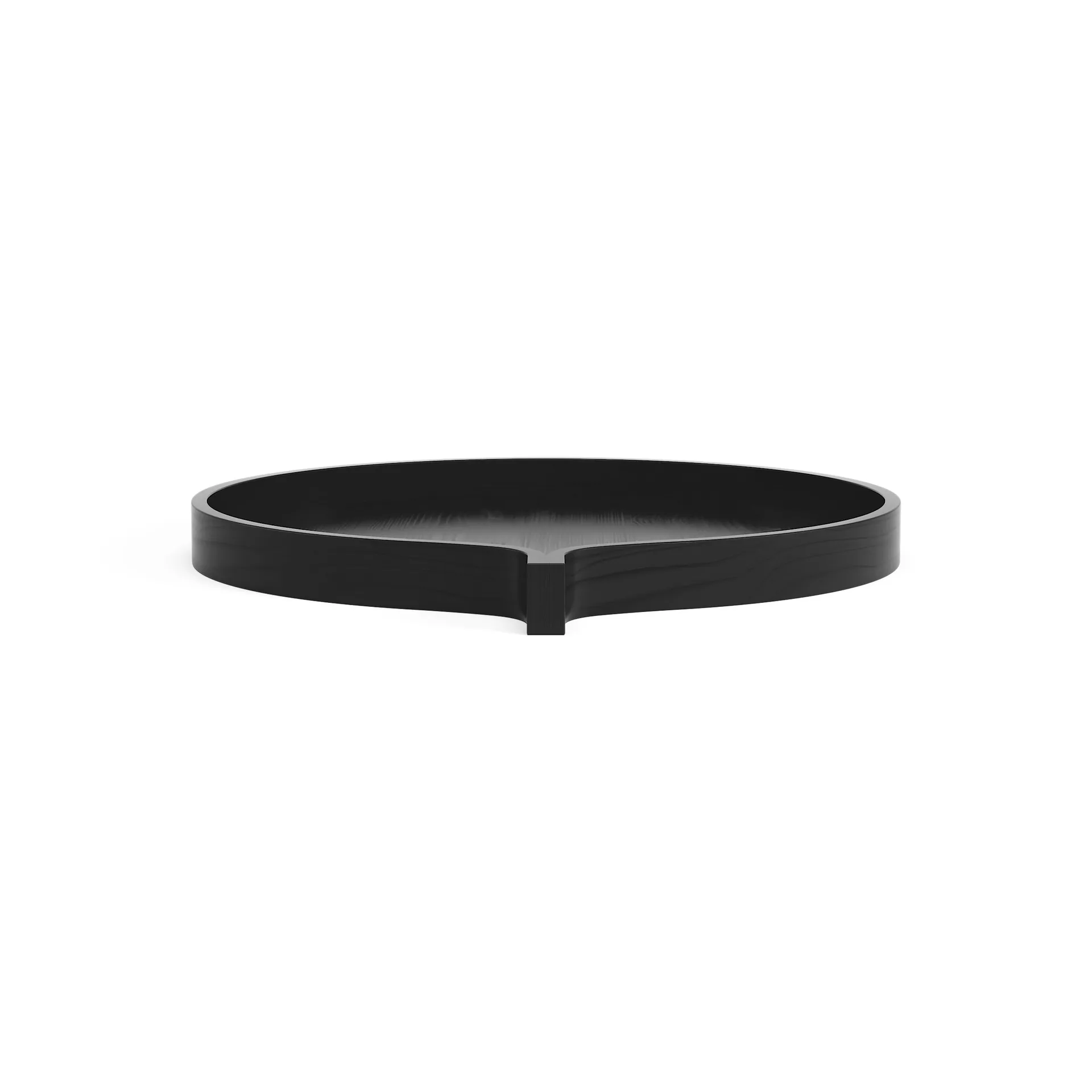 Comma tray Ø40 cm, Ash black oiled Swedese