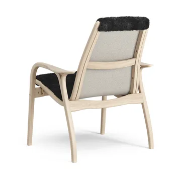 Laminett arm chair white pigmented oak/sheep skin - Black (black) - Swedese