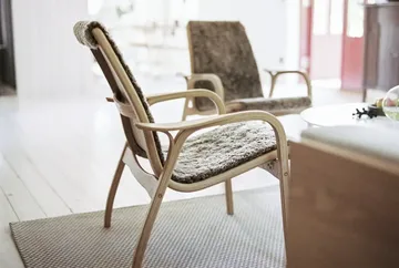 Laminett armchair - Sheepskin Espresso-oiled oak - Swedese