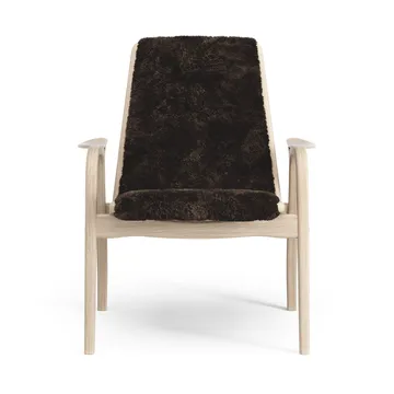 Laminett armchair - Sheepskin Espresso-white pigmented oak - Swedese