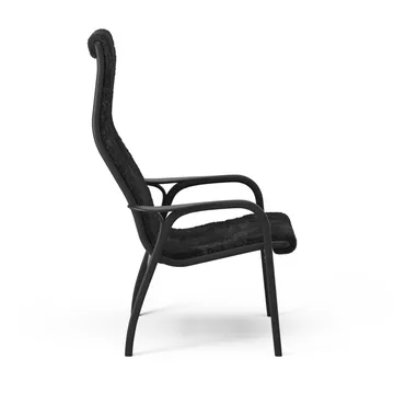 Lamino armchair and footstool Black Edition - Black - Swedese