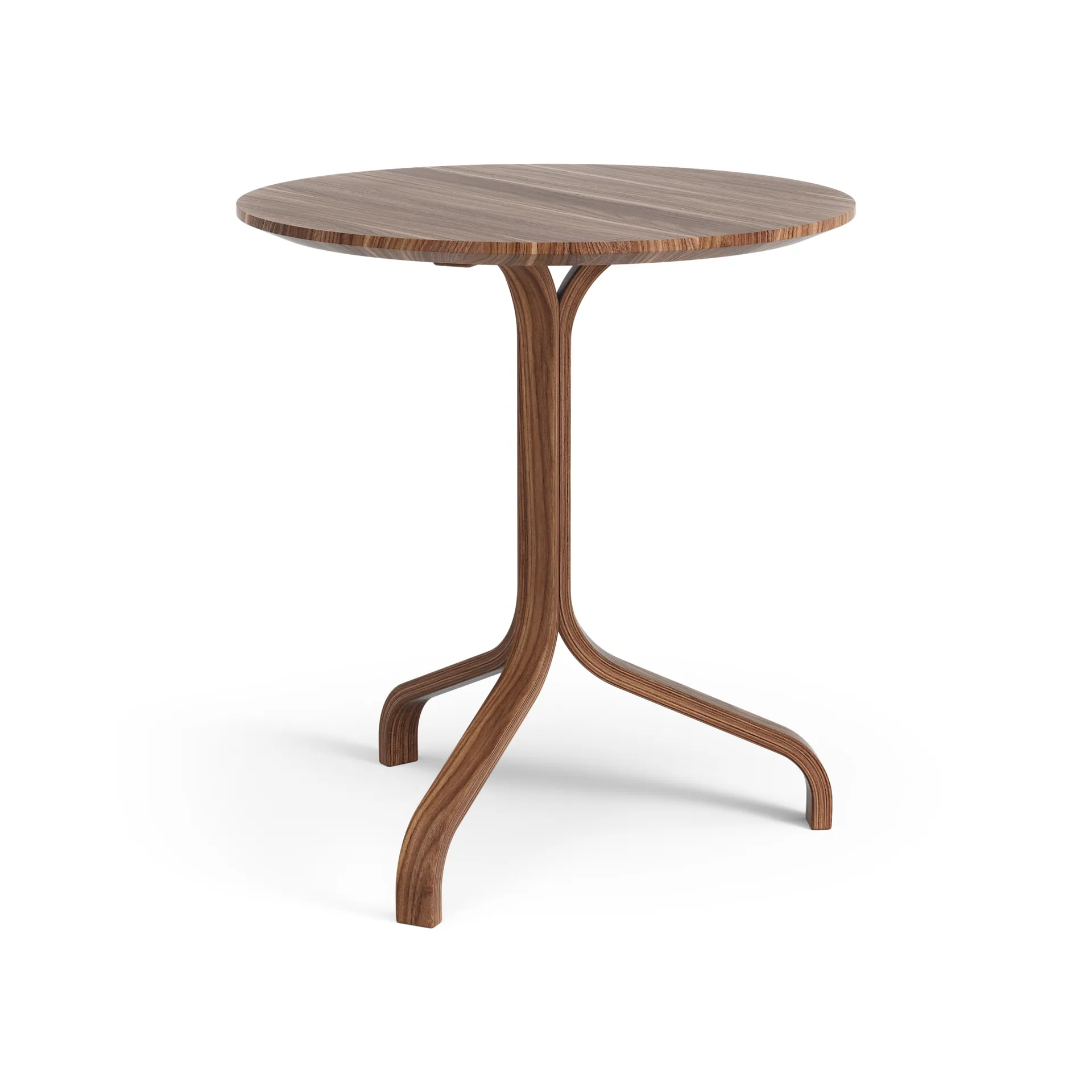 Lamino table Ø46x49 cm, Oiled walnut Swedese Lamino table Ø46x49 cm, Oiled walnut Swedese