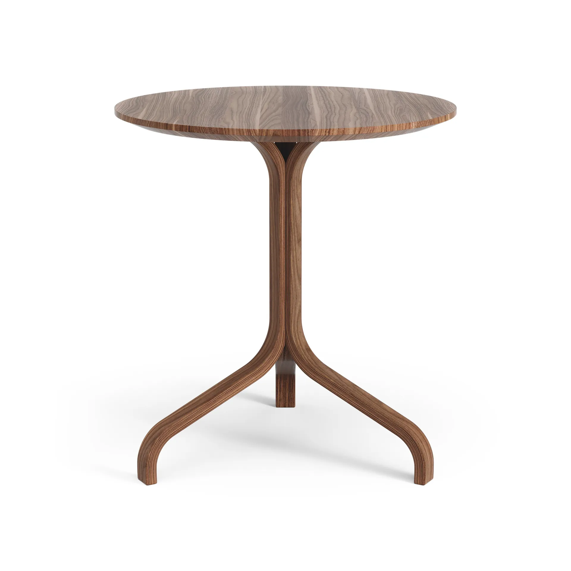 Lamino table Ø46x49 cm, Oiled walnut Swedese Lamino table Ø46x49 cm, Oiled walnut Swedese