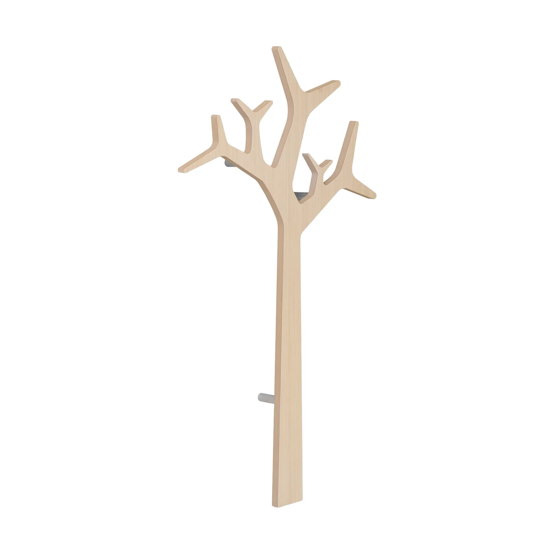 Tree wall wall-mounted coat hanger Special Edition 134 cm, White pigmented pine Swedese