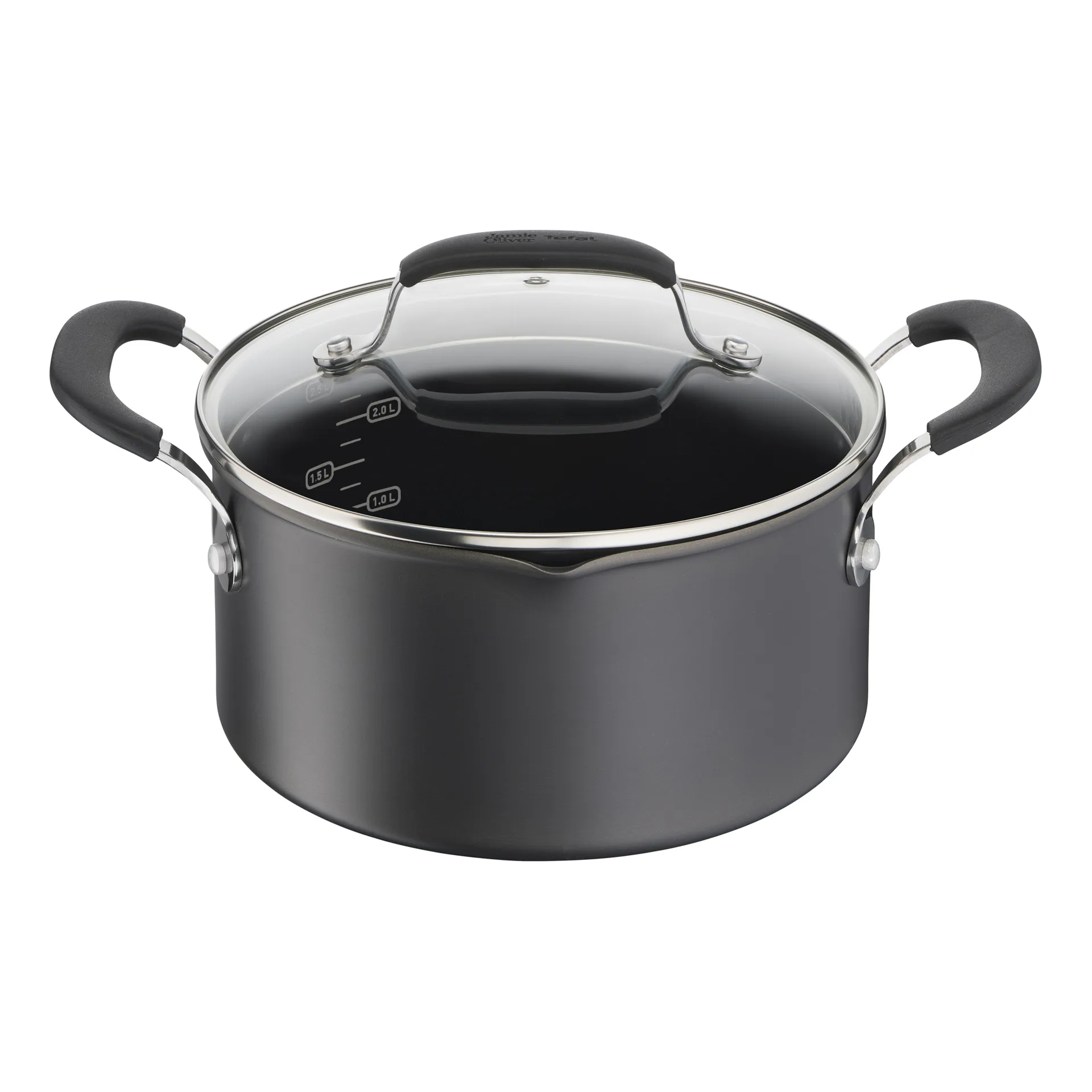 Jamie Oliver Quick & Easy anodised casserole dish hard, 3 L Tefal