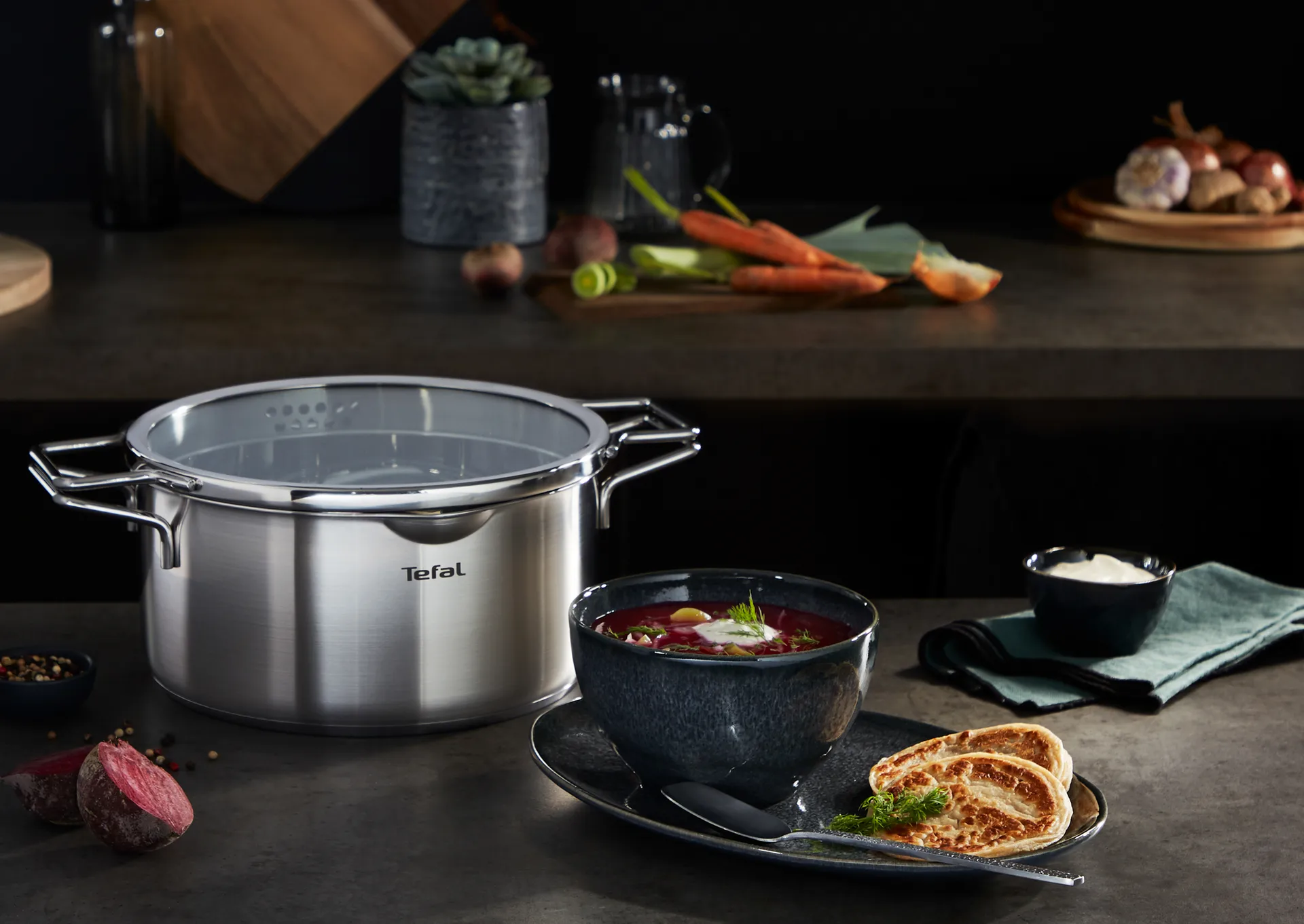 Nordica stainless steel casserole dish, 5 L Tefal