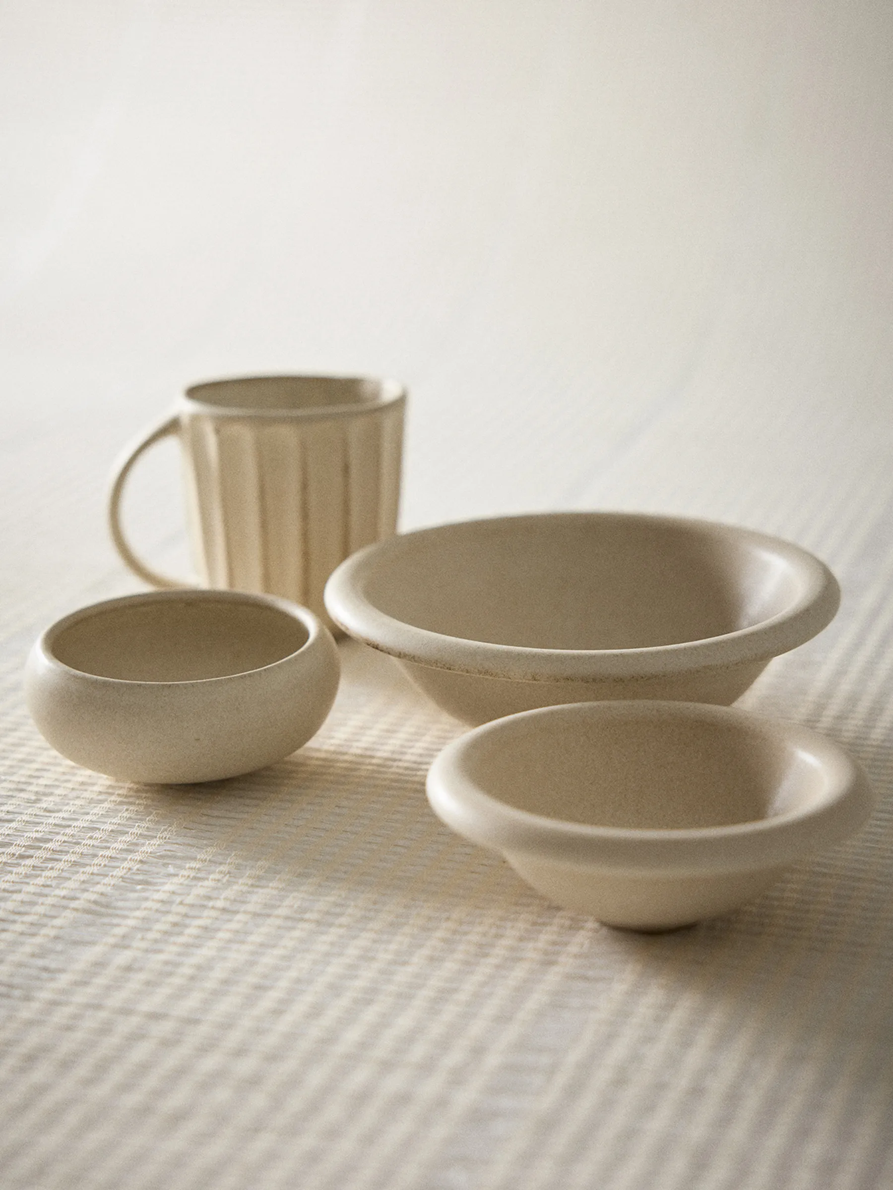 Elba bowl, Sand beige, Ø13 cm Tell Me More