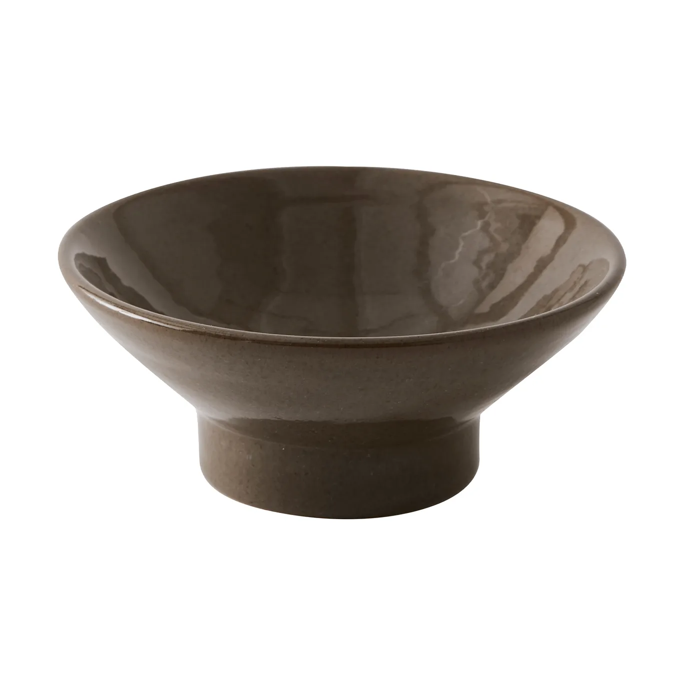 Elio footed bowl, Dark brown, Ø14.5x6 cm Tell Me More