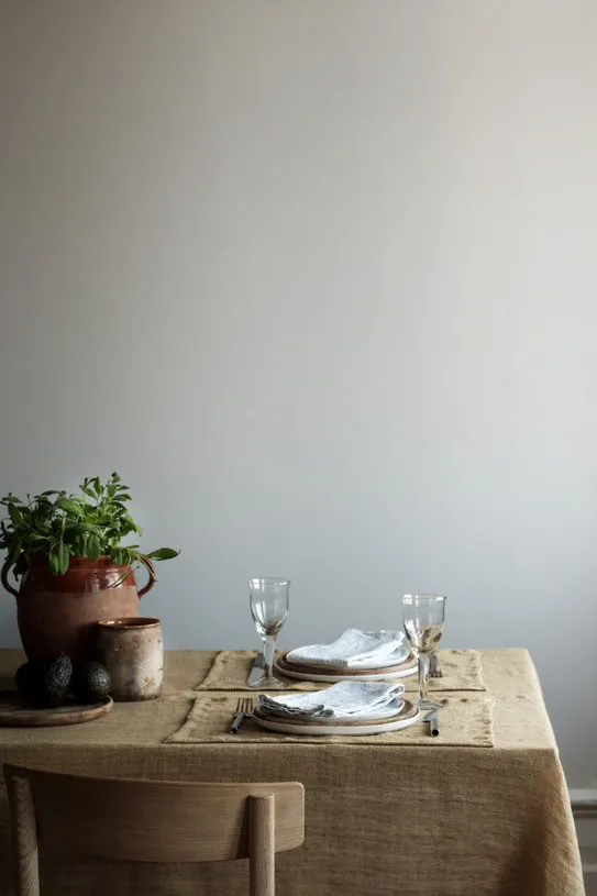 Marion tablecloth linen 145x270 cm, Pampas Tell Me More