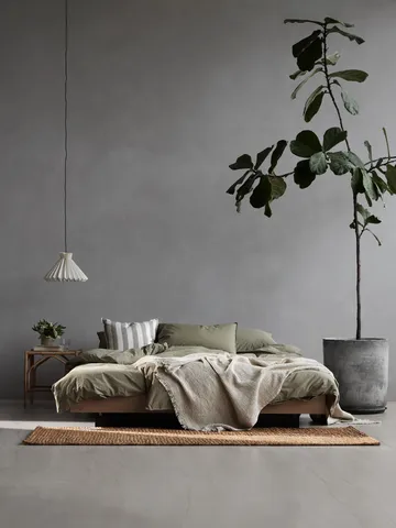Tell Me More duvet cover cotton - Olive, 240x220 cm - Tell Me More