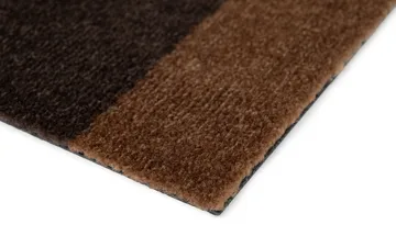 Stripes hallway rug horizontal - Cognac-dark brown-black, 67x120 cm - tica copenhagen