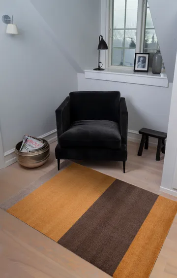 Stripes hallway rug horizontal - Dijon-brown-sand. 90x130 cm - tica copenhagen