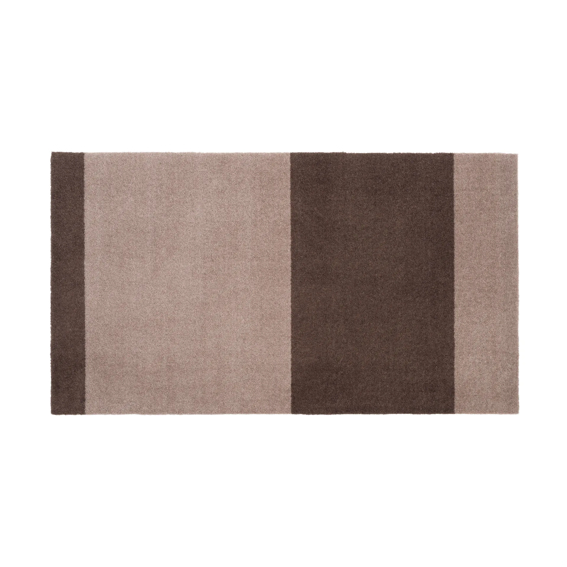 Stripes hallway rug horizontal, Sand-brown. 67x120 cm tica copenhagen