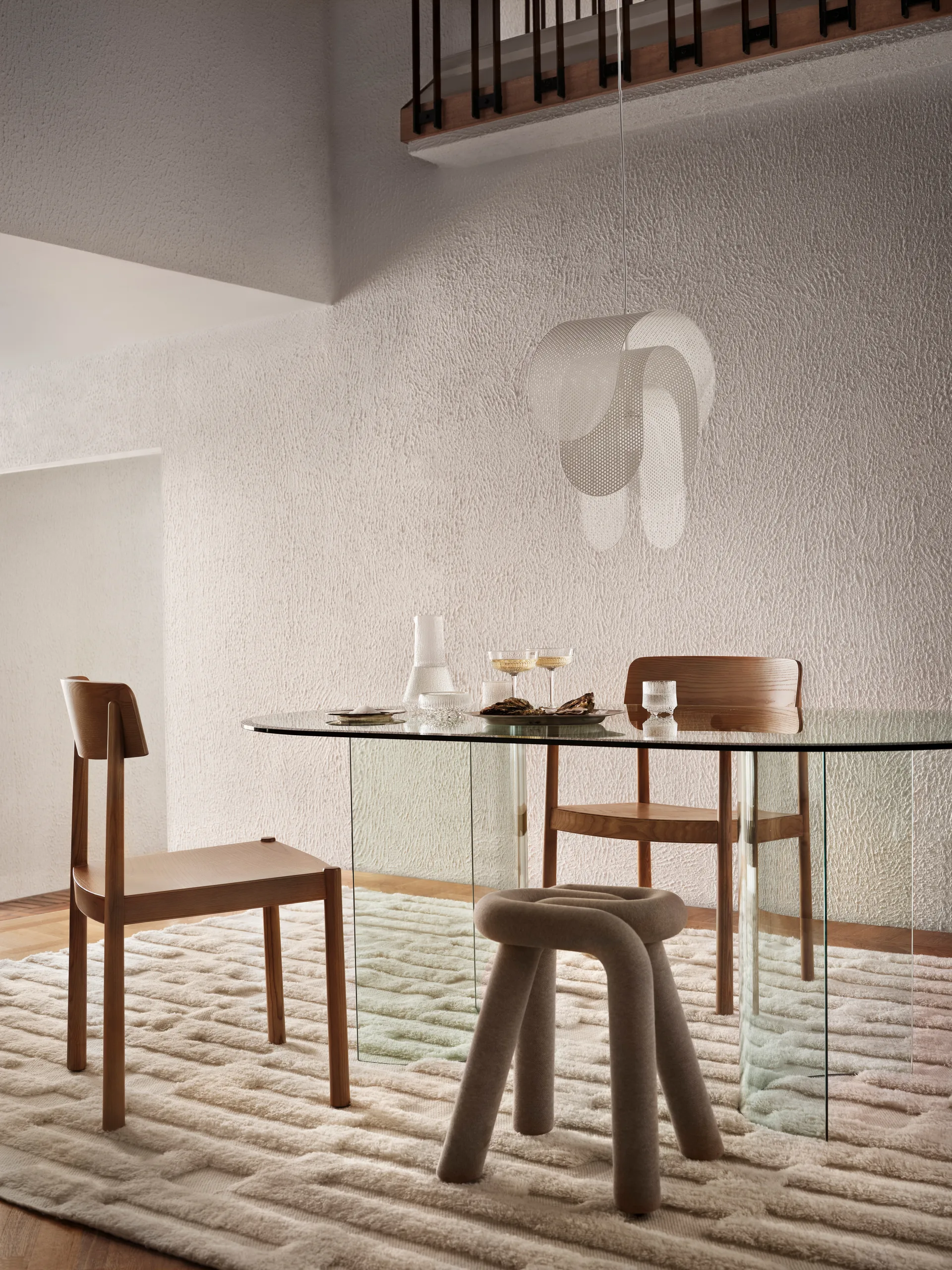 Bielke wool carpet 280x380 cm, Offwhite Tinted