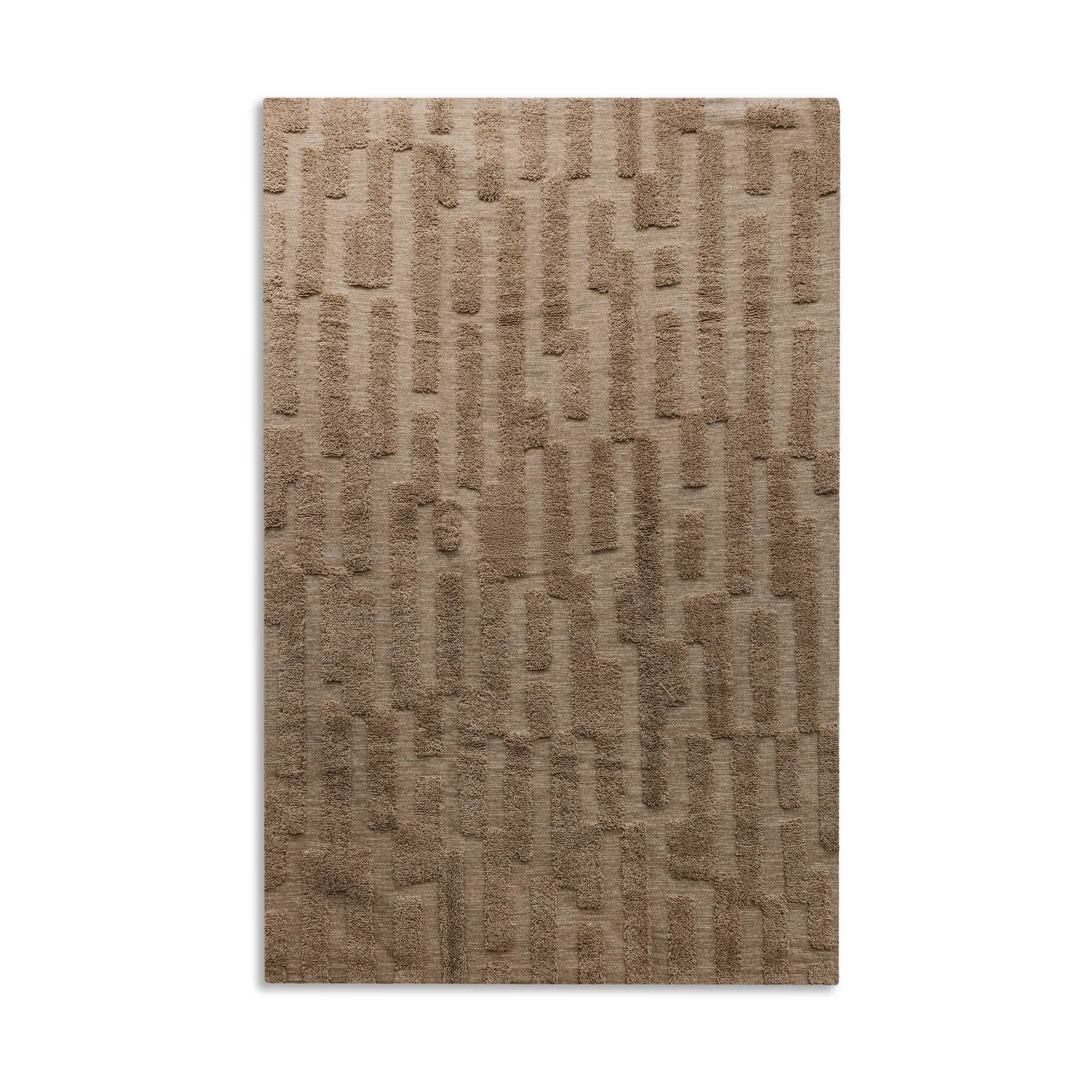 Bielke wool rug 250x350 cm, Dark beige Tinted