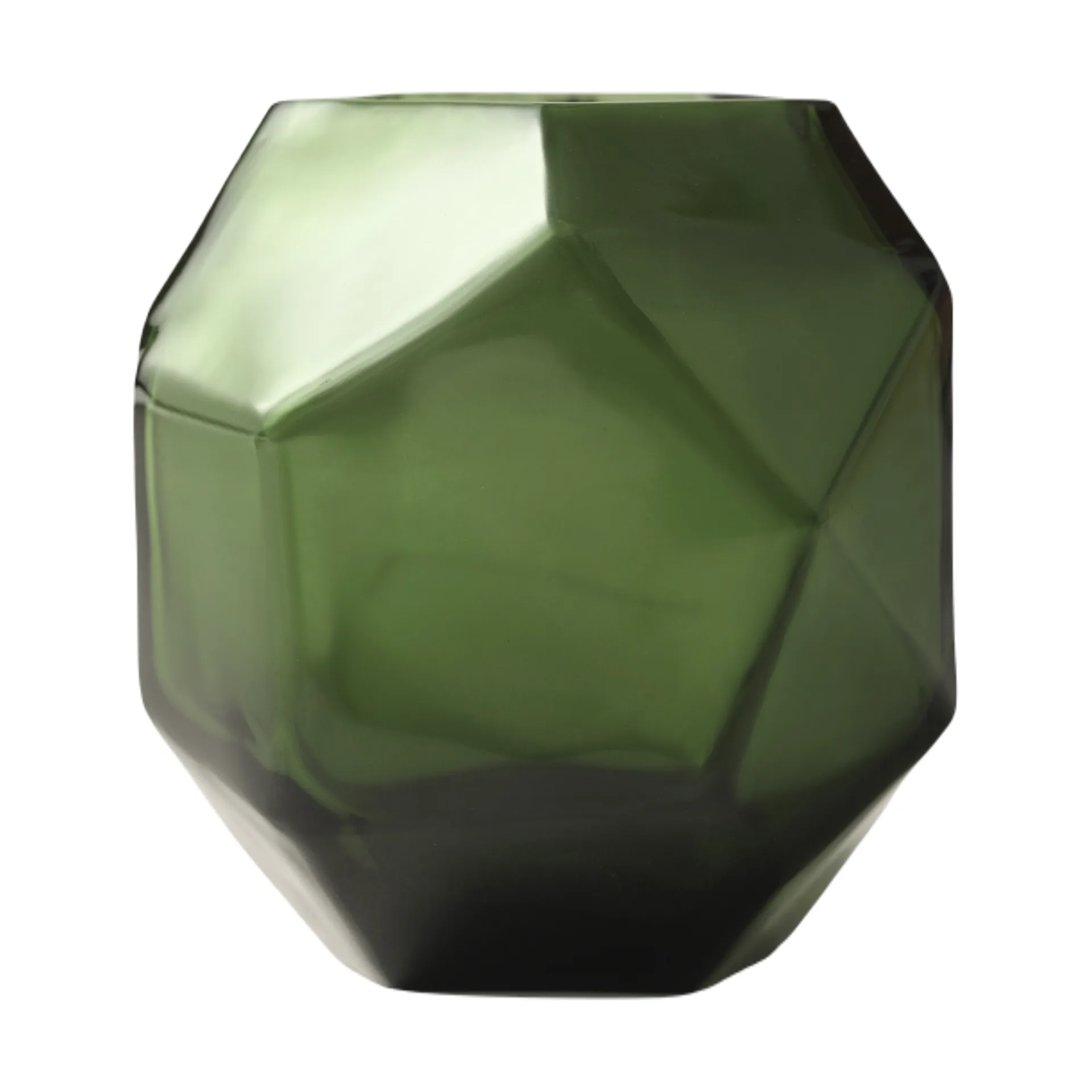 Bjork lantern Ø9x10 cm, Green Tinted