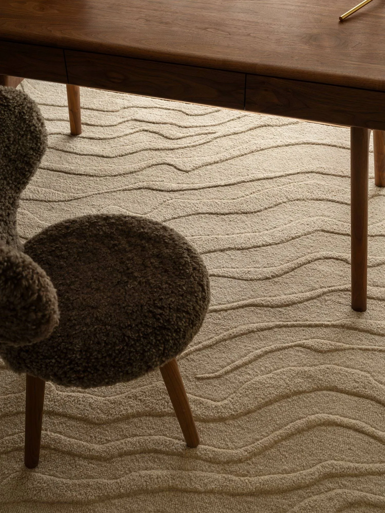Duvell wool rug, Beige, 200x300 cm Tinted