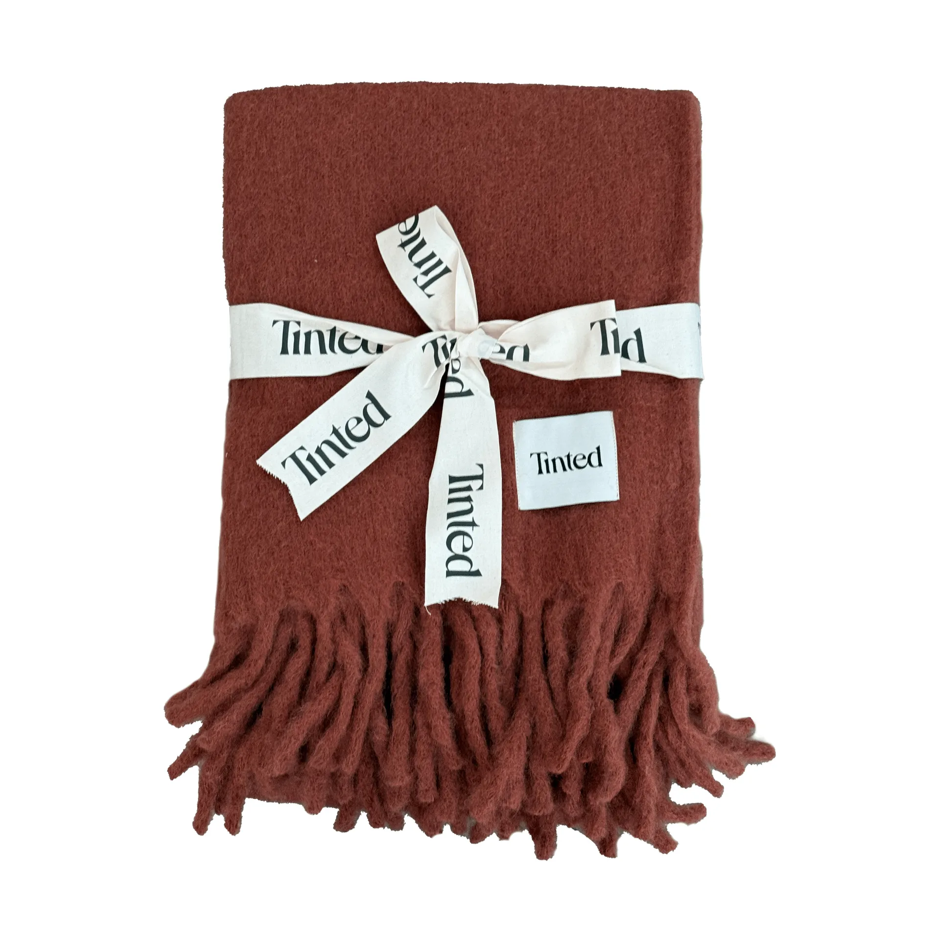 Fridh mohair throw, Rust, 130x170 cm Tinted