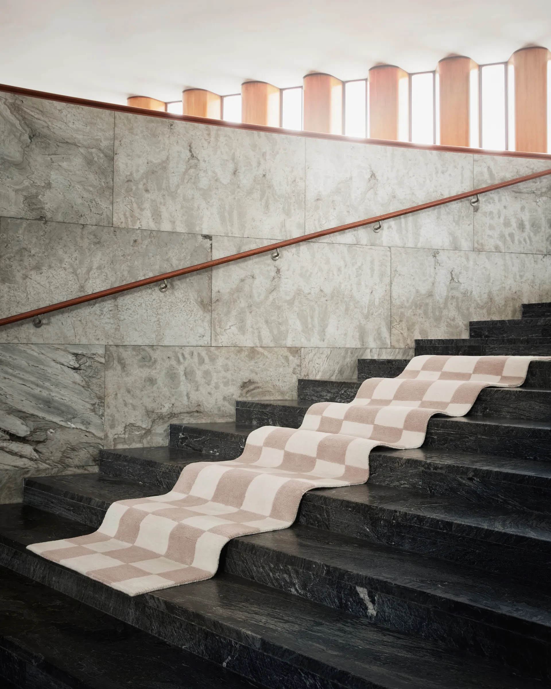 Hafstrom entrance rug wool 80x350 cm, Beige-white Tinted