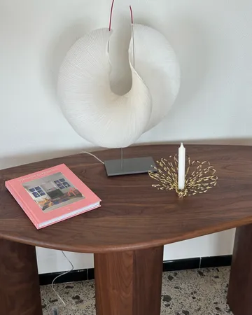 Lowe console table - Walnut dark brown - Tinted