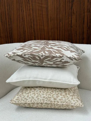 Norell cushion - Tiger beige-off white, 50x50 cm - Tinted