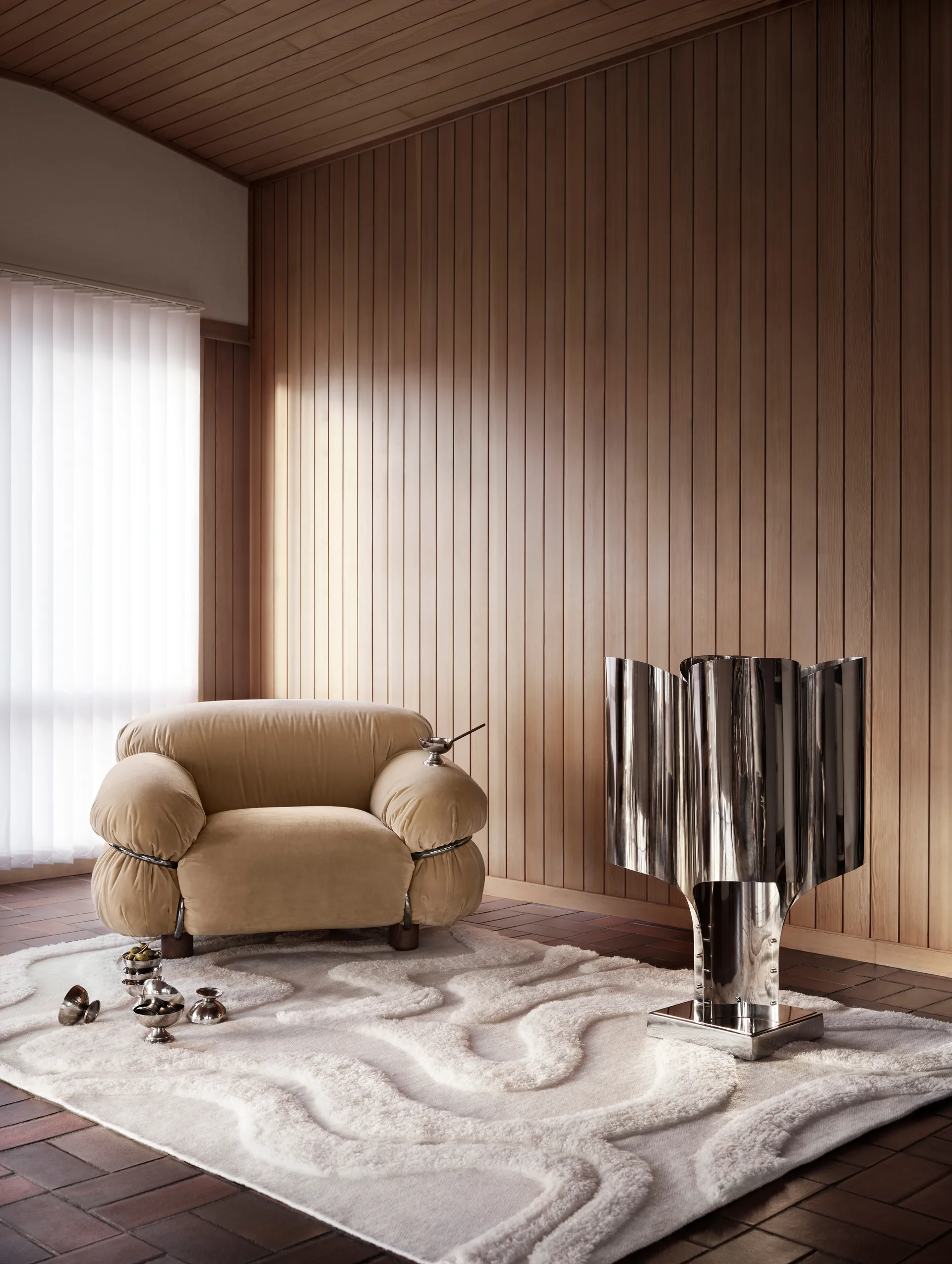 Norlander wool carpet 210x300 cm, Offwhite Tinted