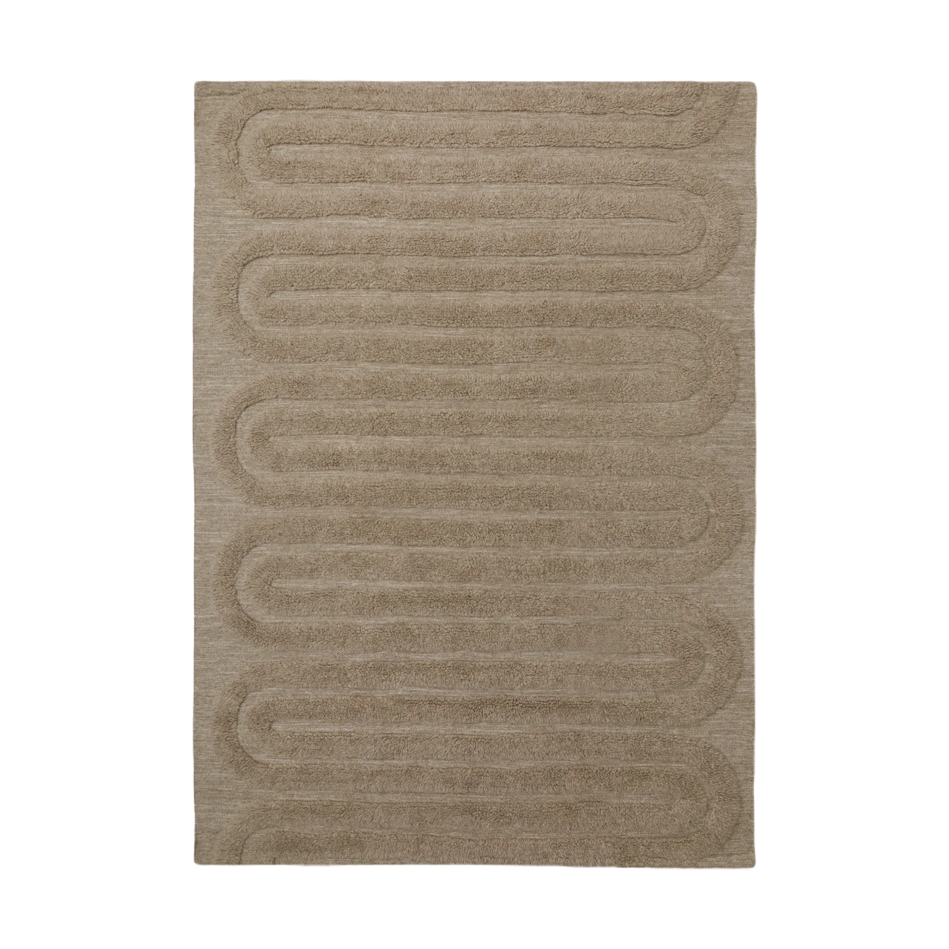 Riklund wool carpet 160x230 cm, Beige-melange Tinted
