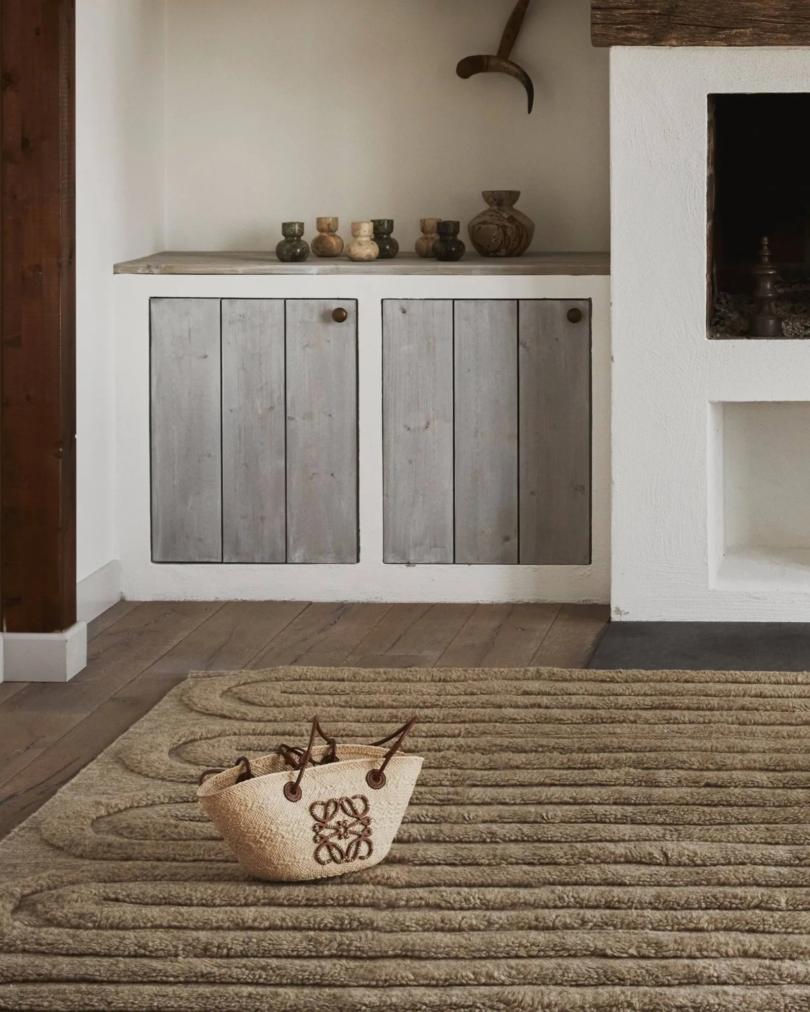 Riklund wool rug, Beige melange, 250x350 cm Tinted