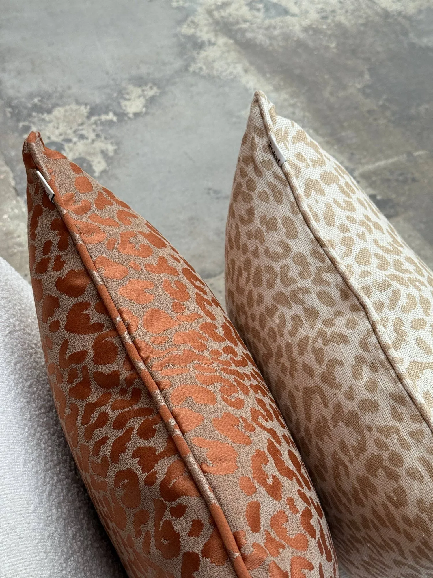 Vildklint leopard decorative cushion, Rust, 50x50 cm Tinted
