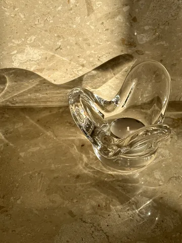 Visser Candle holder - Clear - Tinted