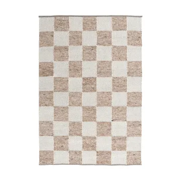 Gotland Design rug Special Edition - Light brown-white no. 2412, 200x200 cm - Tisca