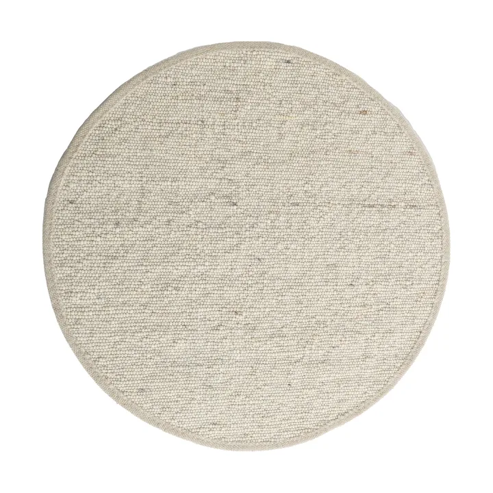 Sierrafil round rug - Natural white no. 11, Ø170 cm - Tisca