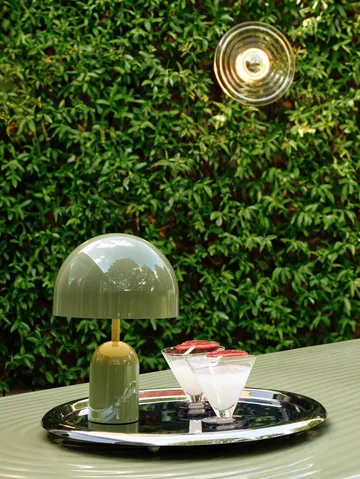 Bell portable LED table lamp 28 cm - Moss (green) - Tom Dixon