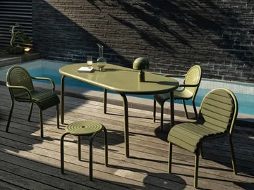 Groove stool 45 cm - Moss - Tom Dixon